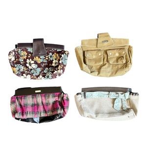 Miche Classic Four Interchangeable Fabric Slip On Handbag Shells Satchel Sleeves